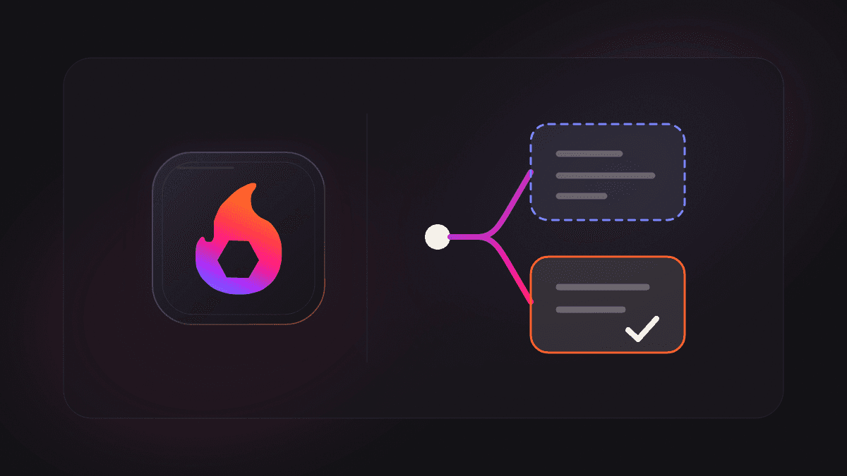 A branching product workflow separating a read-only plan from a verified build