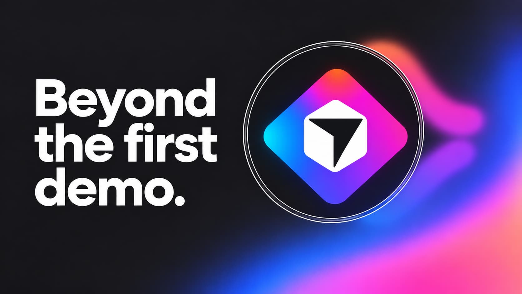Beyond the first demo. A fine circular lens brings the colorful Mythos cursor mark into focus.